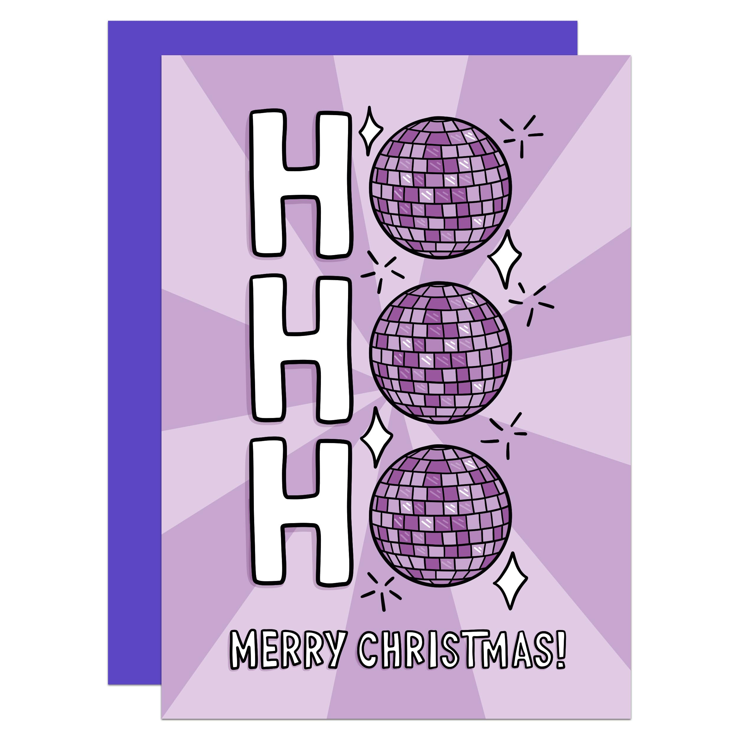 Disco Christmas Card, Ho Ho Ho, Dancing, For Husband, For Wife, For Partner, Merry Christmas (Ho Ho Ho)