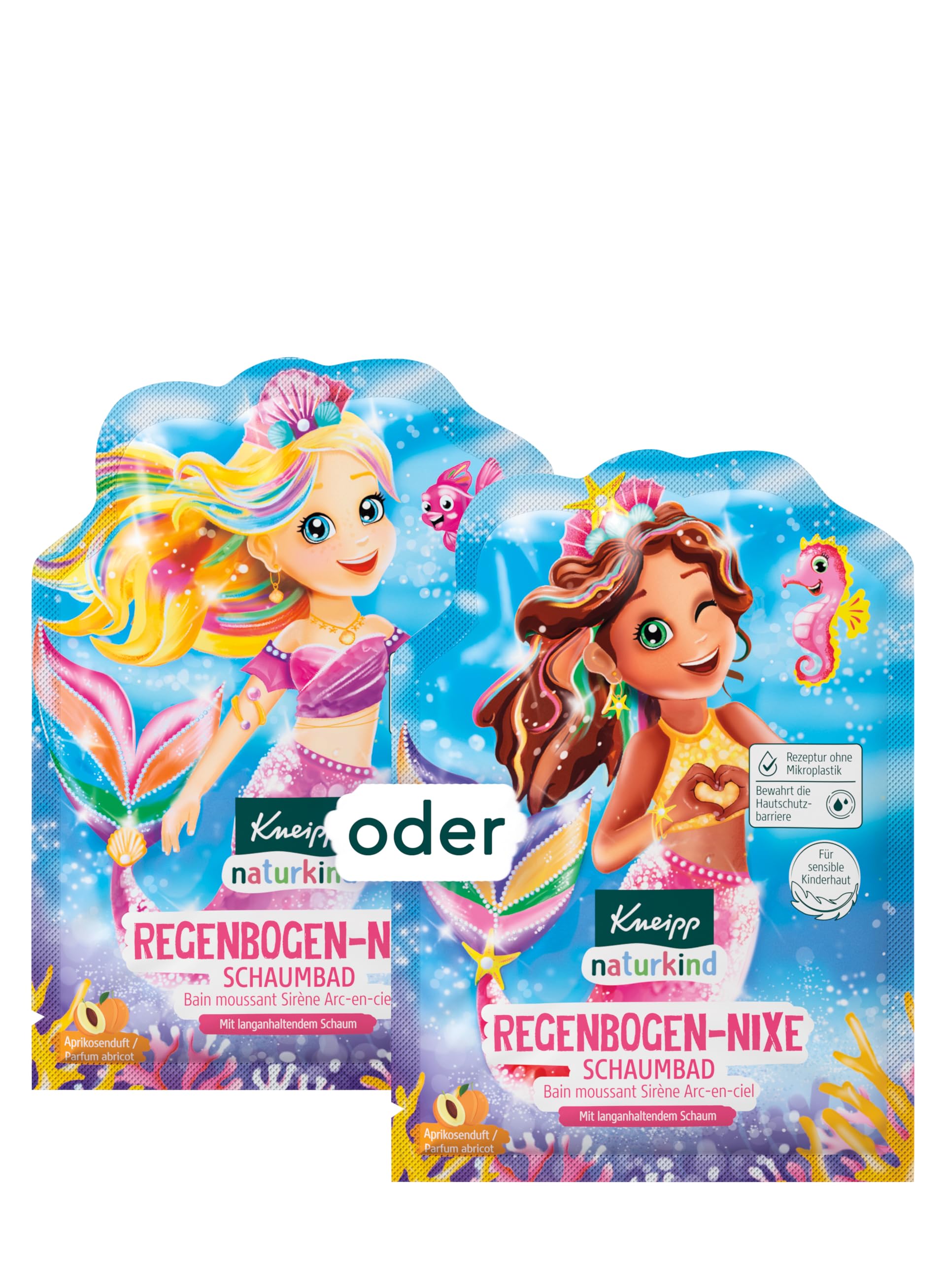 Kneipp naturkind Regenbogen Nixe Schaumbad - Mit natürlichem Aprikosenextrakt - Für sensible Kinderhaut - 40ml