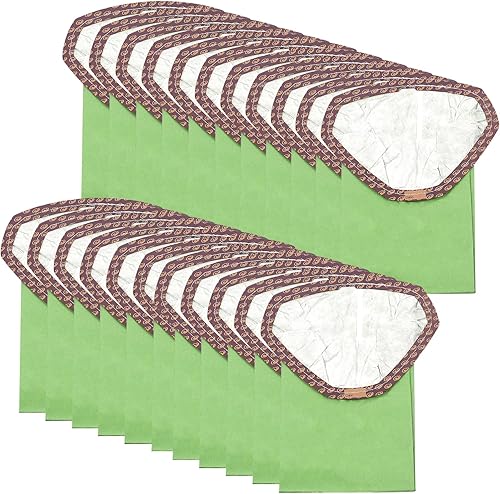 Paquete de 22 bolsas de filtro micro 107314, compatibles con aspiradora ProTeam de 6 cuartos de galón, (collar triangular abierto), repuesto para