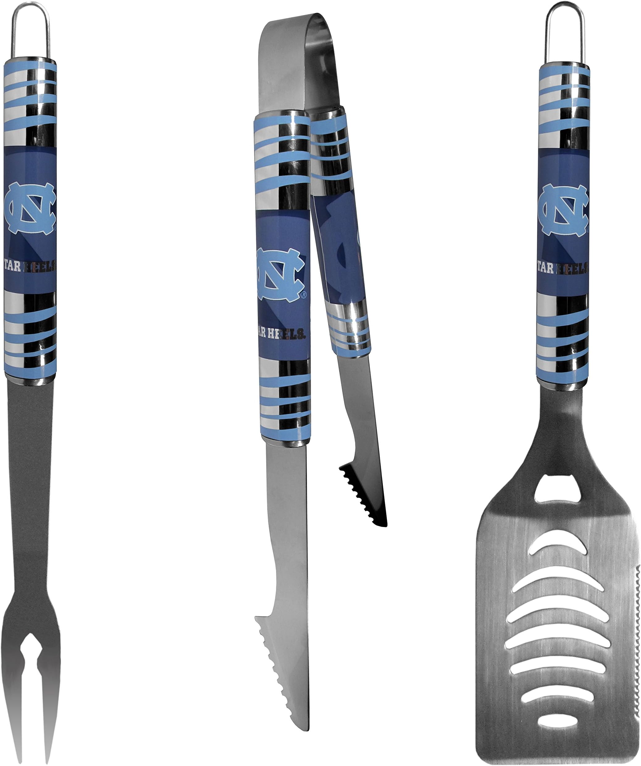 NCAA Siskiyou Sports Fan Shop North Carolina Tar Heels Tailgater BBQ Set 3 piece Team Color