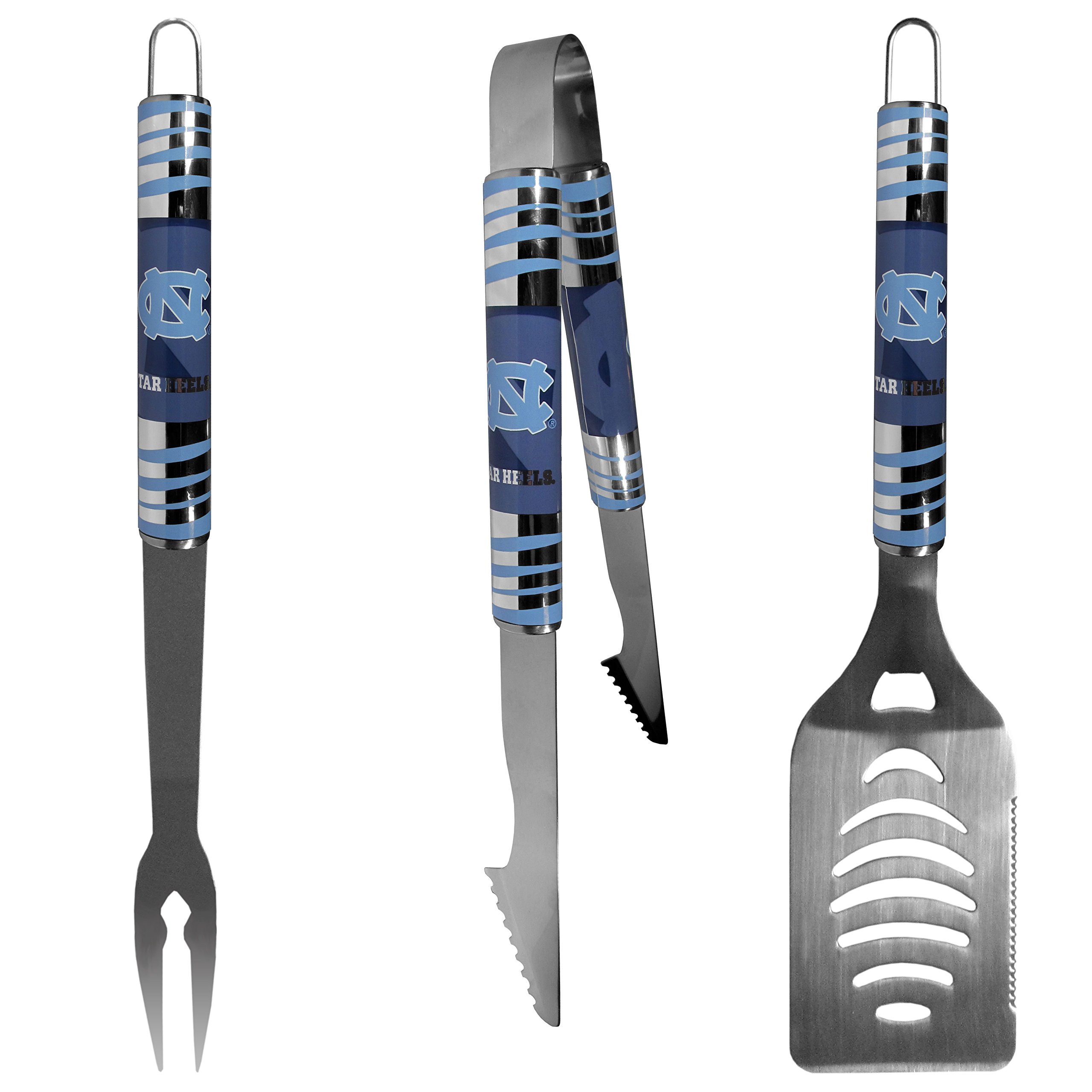 NCAA Siskiyou Sports Fan Shop North Carolina Tar Heels Tailgater BBQ Set 3 piece Team Color