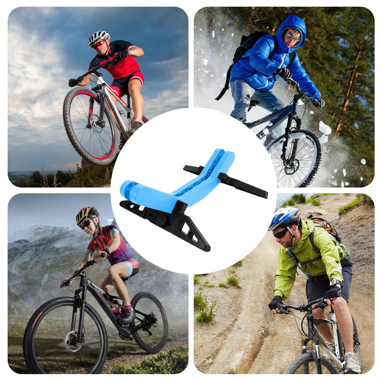 Soporte de Bicicleta para Garaje Ajustable Estable Antideslizante Soporte