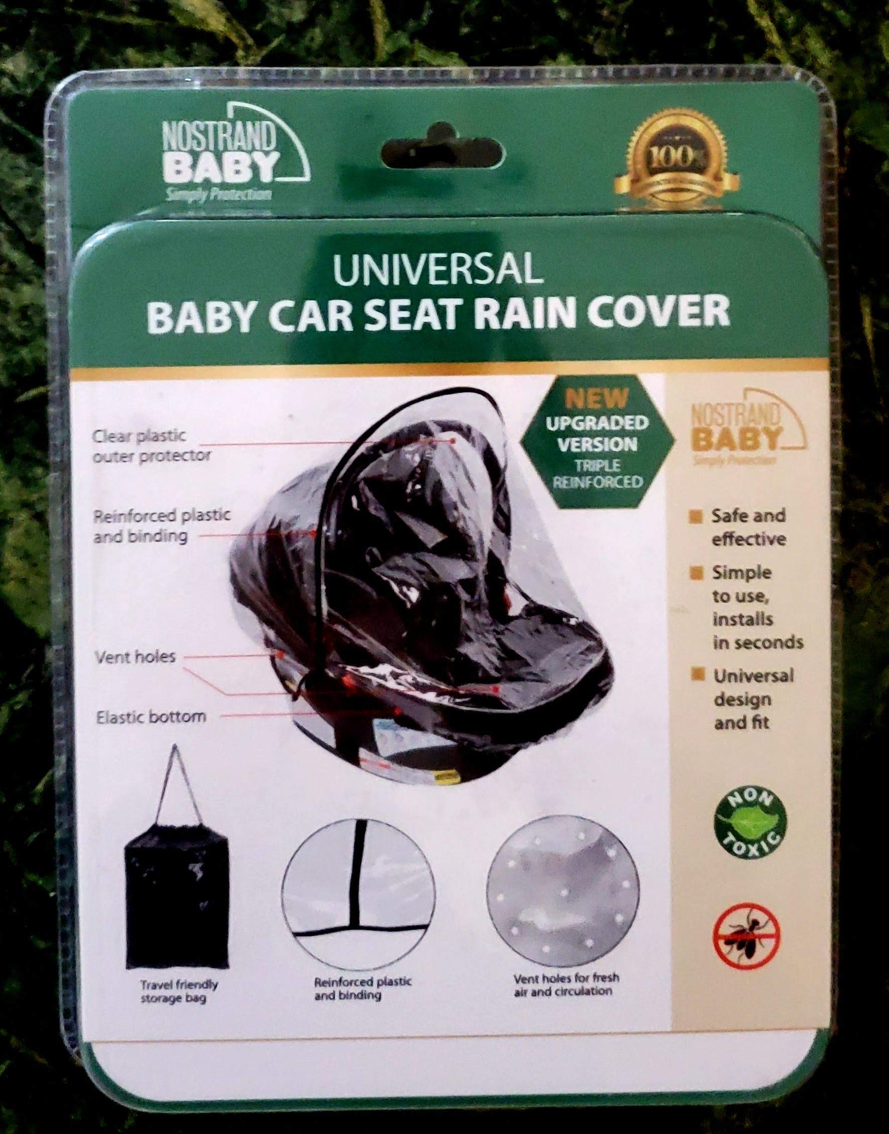Cubierta universal de la lluvia del asiento del coche del clima del bebé impermeable, protege del polvo de la