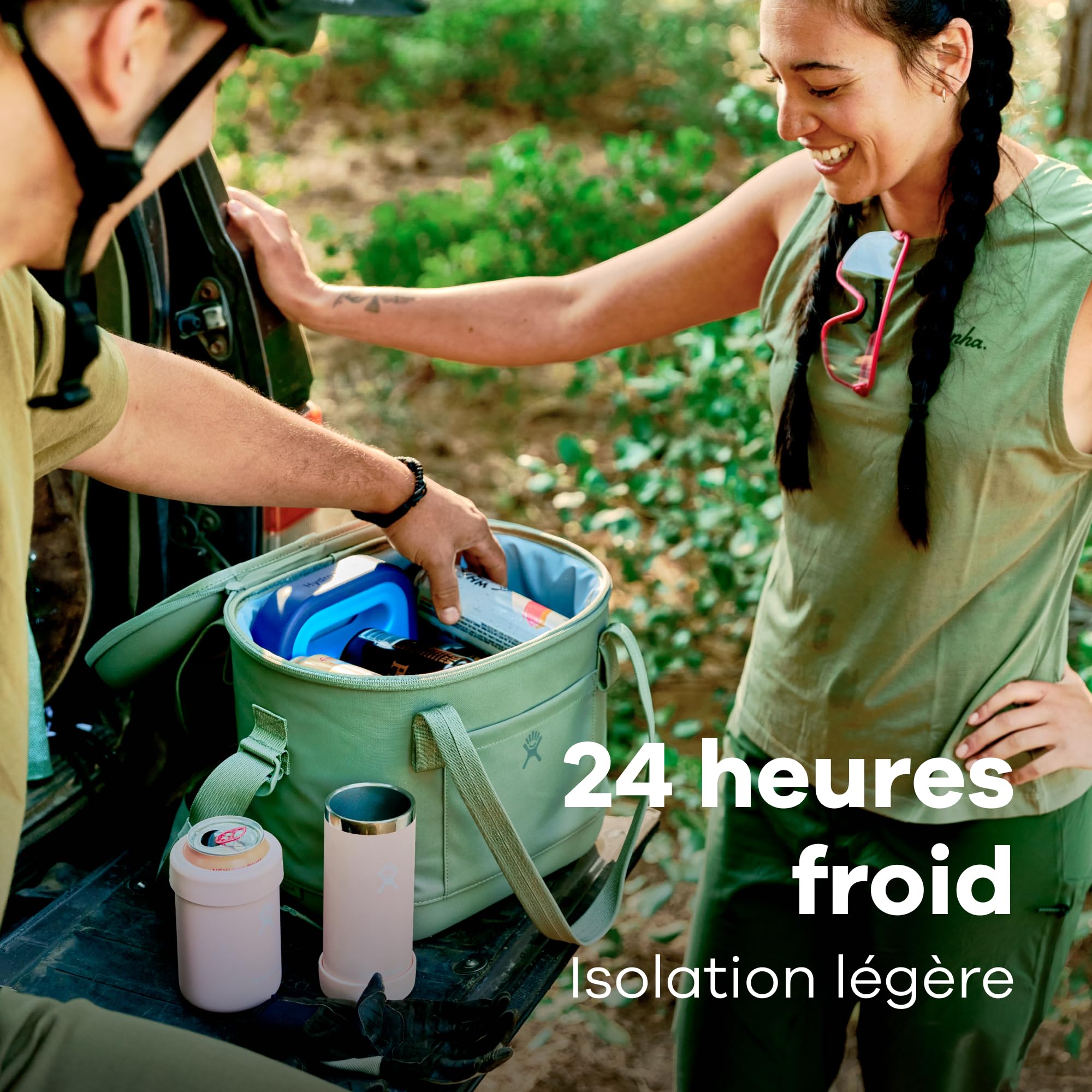 Hydro Flask - Glacière Souple Carry Out 12 L (12.7 QT) - Glacière Isotherme avec Large Ouverture et Design léger - Jusqu'à 24 Heures de Froid - Polyester recyclé - Black