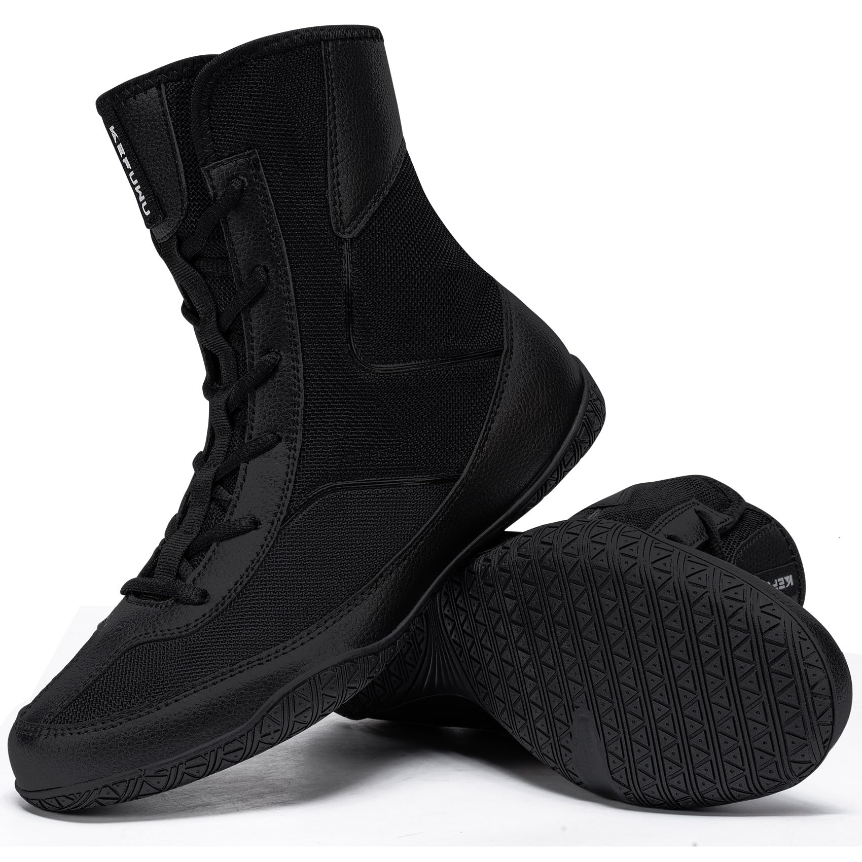 Wrestling Boxing Boots Wide for Men High Top Breathable Lightweight Non-Slip for Competition & Training