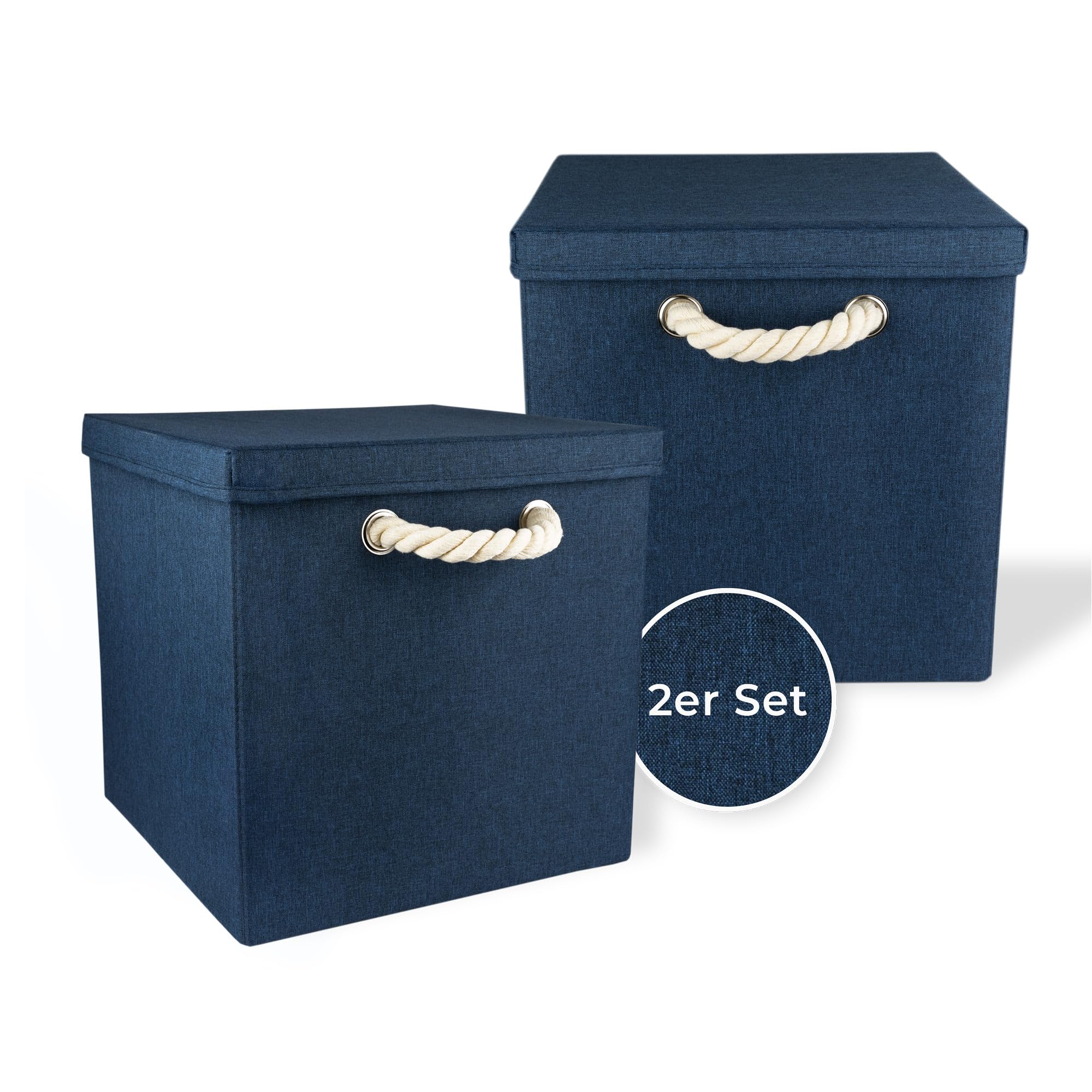 Contenitore Pieghevole 30x30x30cm - Scatola Per Giocattoli Con Coperchio Tartaruga