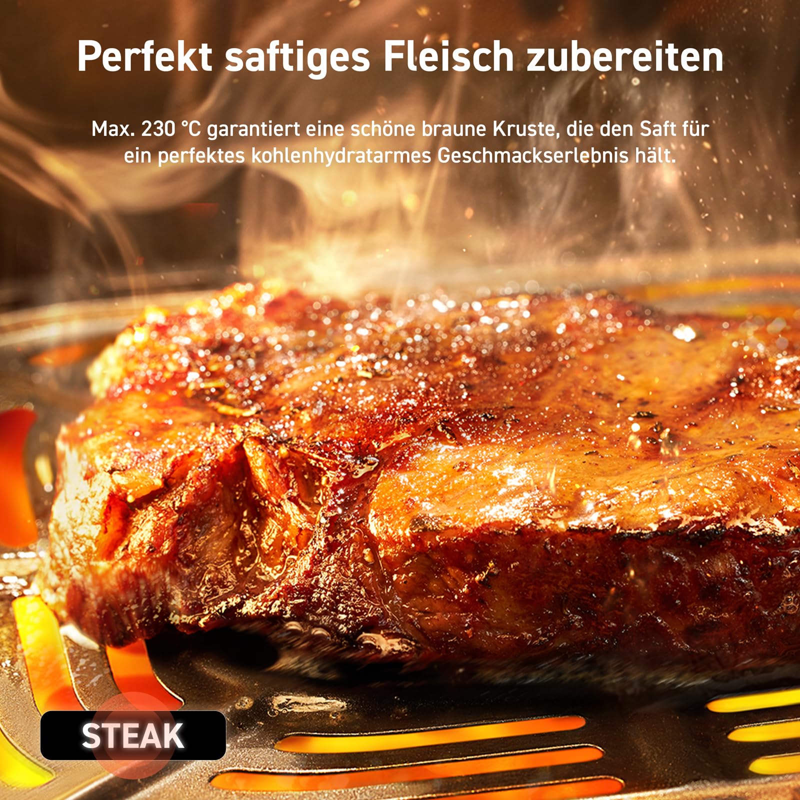 COSORI Airfryer | 4,7L 7-in-1 Heissluftfritteuse | Max 230℃ & 55dB leise Heißluftfritteuse | 100+ Rezpete | 55% Energiesparend | spülmaschinenfest | Hellgrau | L501