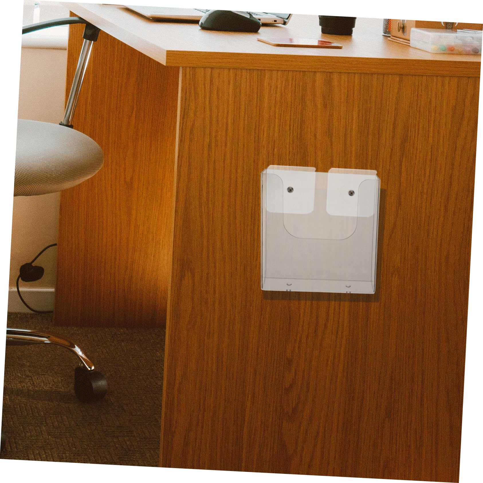Angoily 6 Piezas Soporte de de Pared Transparente para Oficina Organizador de Folletos y Revistas para Archivar Catálogos y