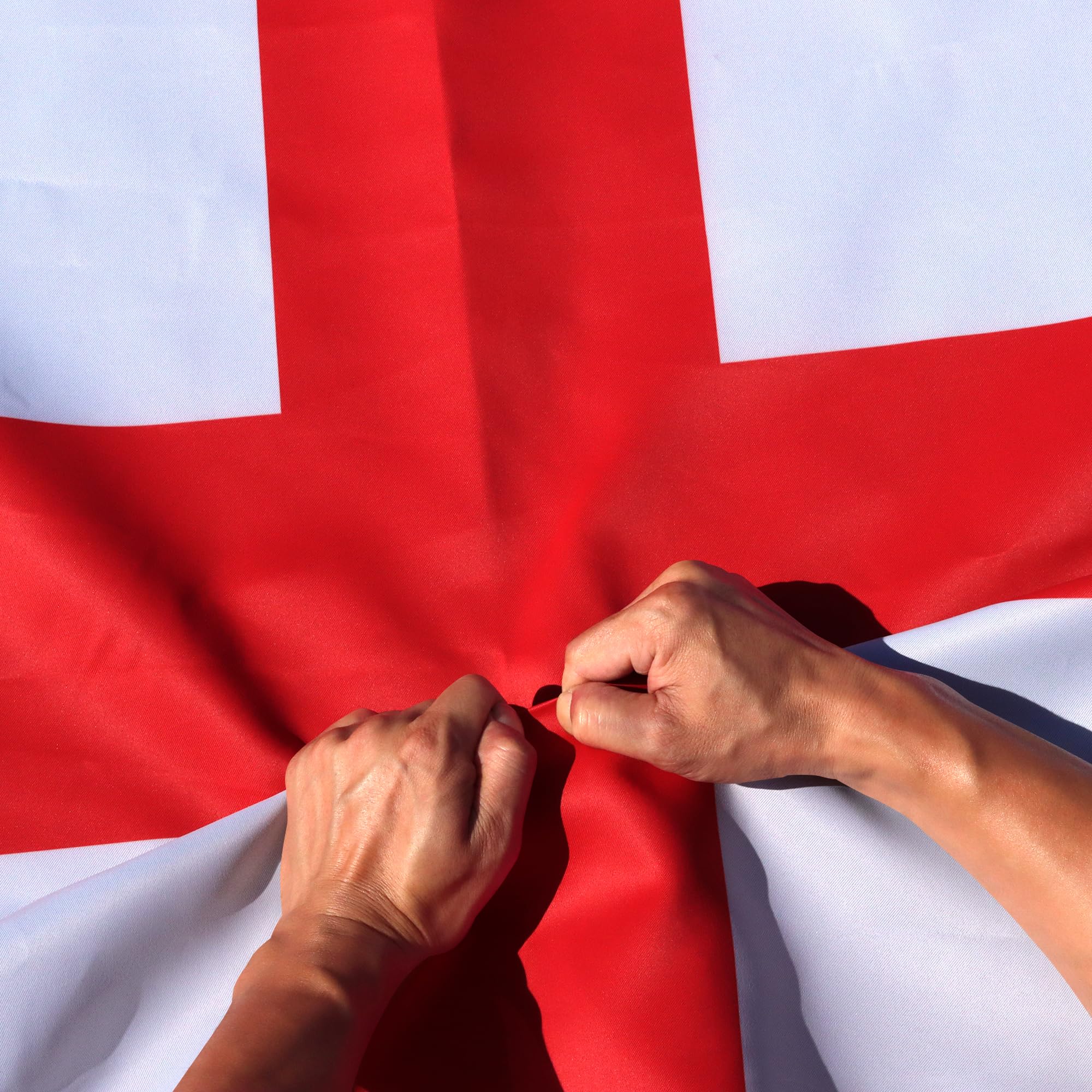 Anley Rip-Proof Double Sided 3-Ply England Flag 3x5 Foot - Vivid Color, Canvas Header and Wrinkle Resistant - The Strongest, Longest Lasting English National Flags 3 X 5 Ft