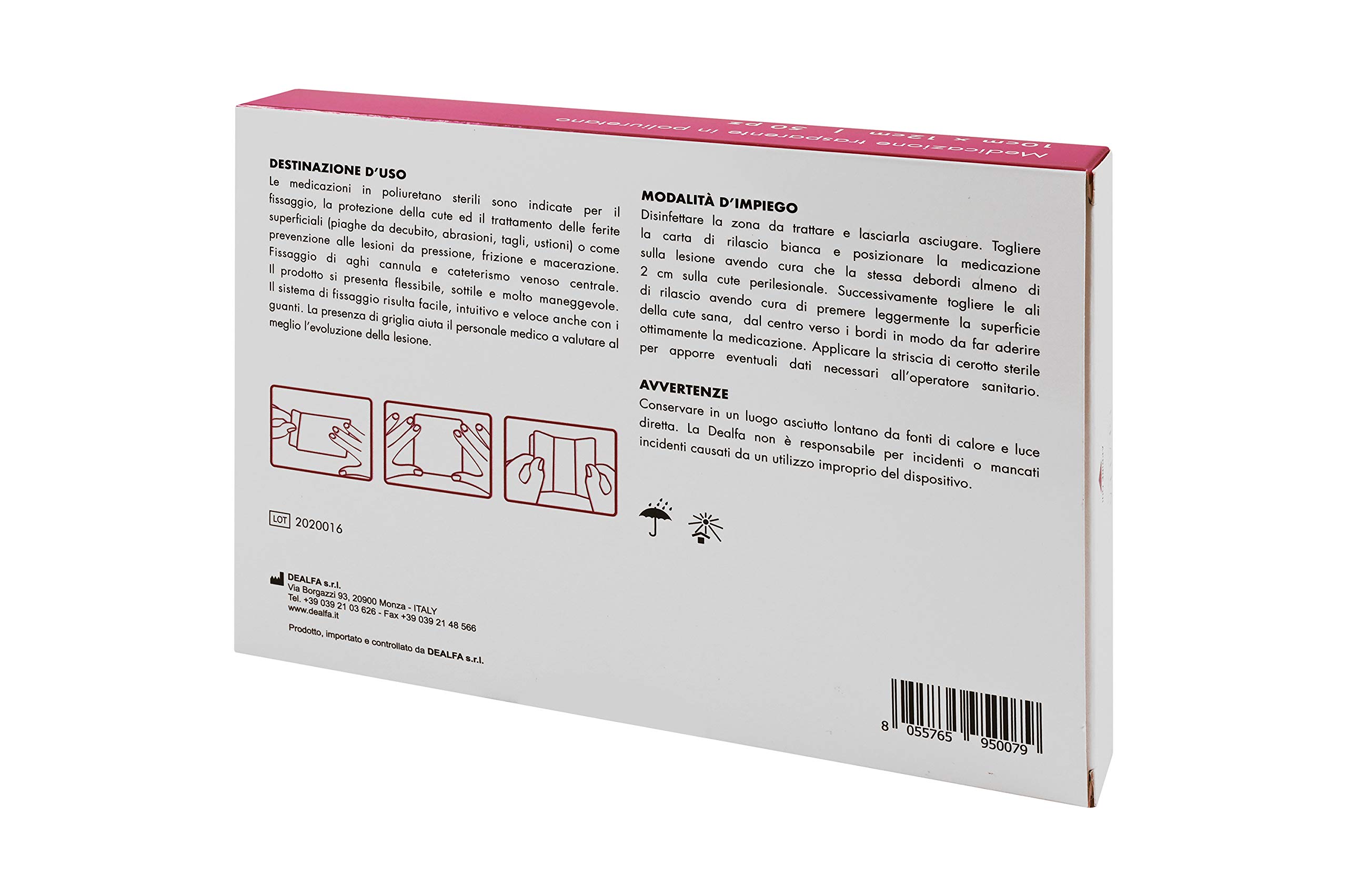 TOUCHMED Medicazione Adesiva Sterile in Film di Poliuretano - 10x12 cm - Trasparente e Impermeabile - Protezione Avanzata per la Pelle - Monouso - Confezione da 50 Pezzi