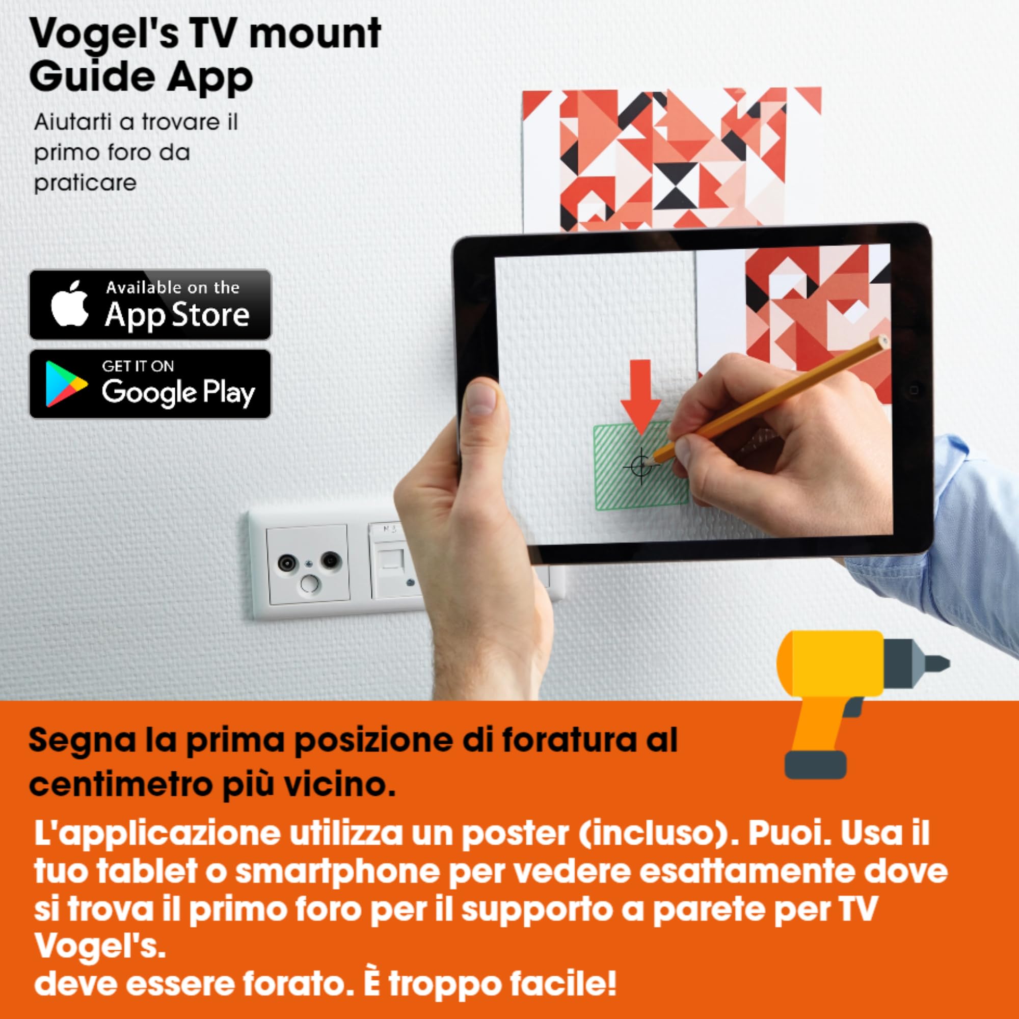 Vogel's THIN 415 Supporto da parete per TV | Inclinabile | Per TV da 26-55 (66-140 cm) Pollici | Max. 18 kg | VESA Max. 400x400 | Compatibilità universale | Certificazione TÜV