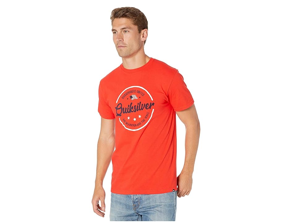 

Quiksilver Mental Notes USA Tee (High Risk Red) Men's Clothing, Multi