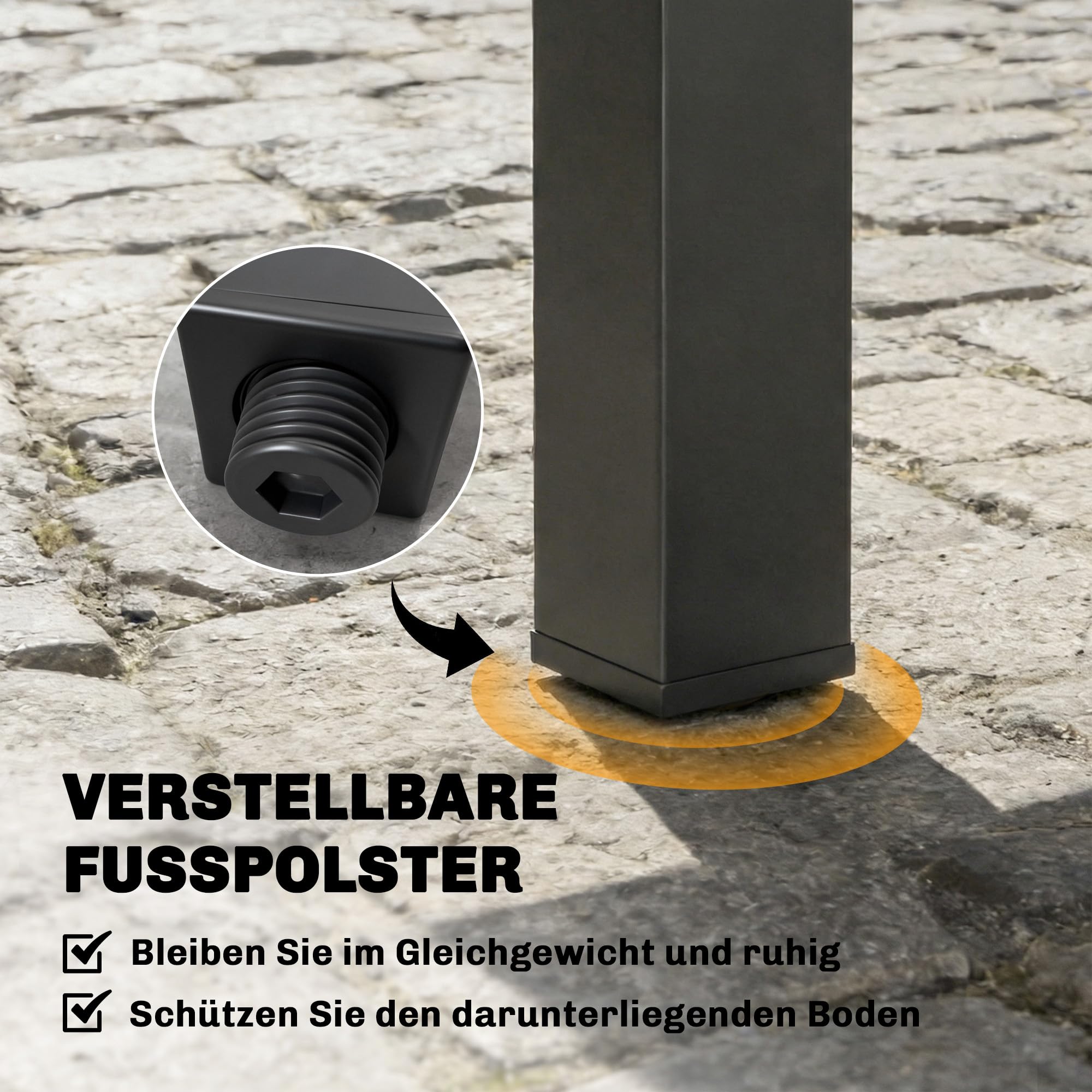 Outsunny Gartentisch Ausziehbar für 4-6 Personen 80/160 x 80 cm Schwarz | Aluminium Esstisch, Rechteckiger Balkontisch mit Lamellenplatte, Wetterfest, für Garten Balkon Terrasse