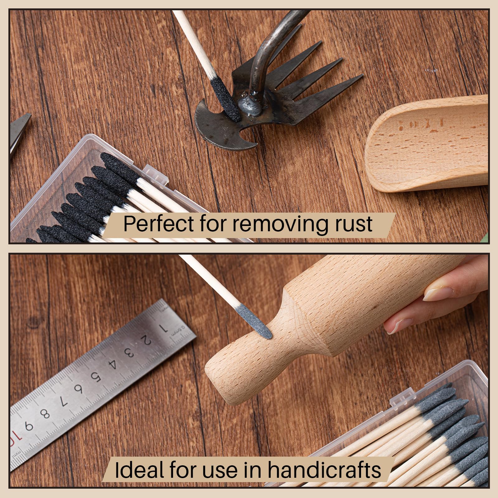 Sanding Sticks - 150 Pcs 120/280 Grit -5