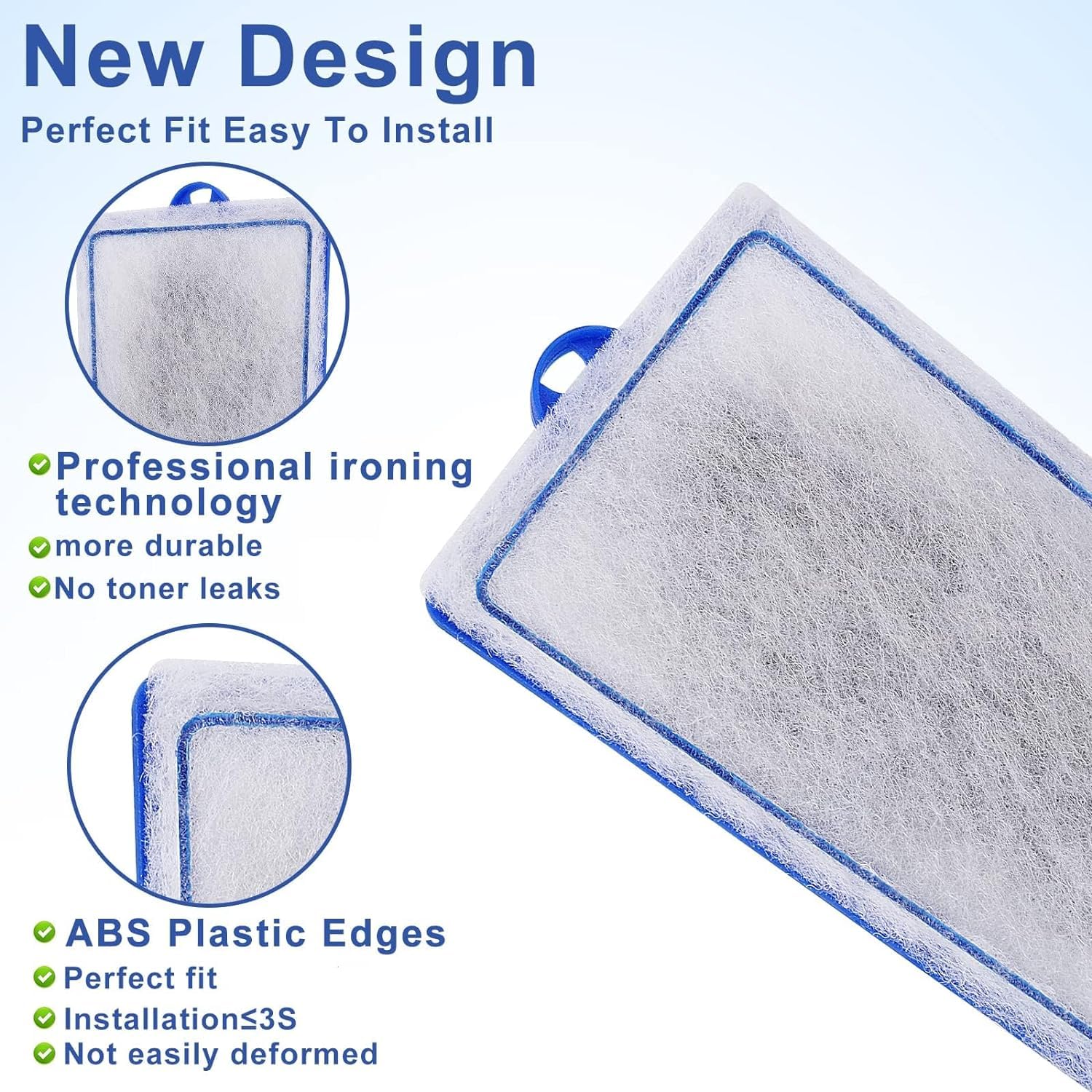 xbbwmrs 12 złożonych dużych wkładów filtrujących do filtrów Tetra Whisper Bio-Bag 10i 20i 40i IQ20/30/45/60 PF20/30/40/60, duże wymienne wkłady filtrujące do filtrów i akwariów Tetra Whisper