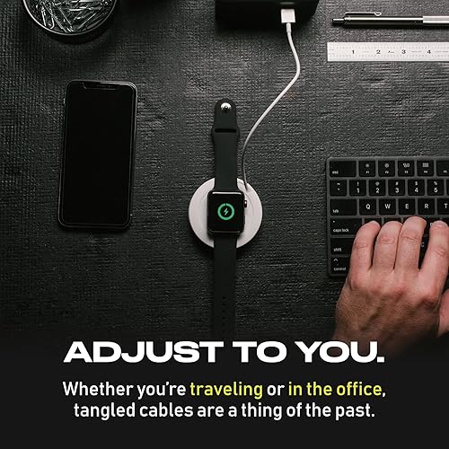 Miniatura 5 de FUSE Enrollador de reloj Compatible con cargador de Apple Watch Ajustable y de perfil bajo, perfecto para uso en el hogar o en el hogar