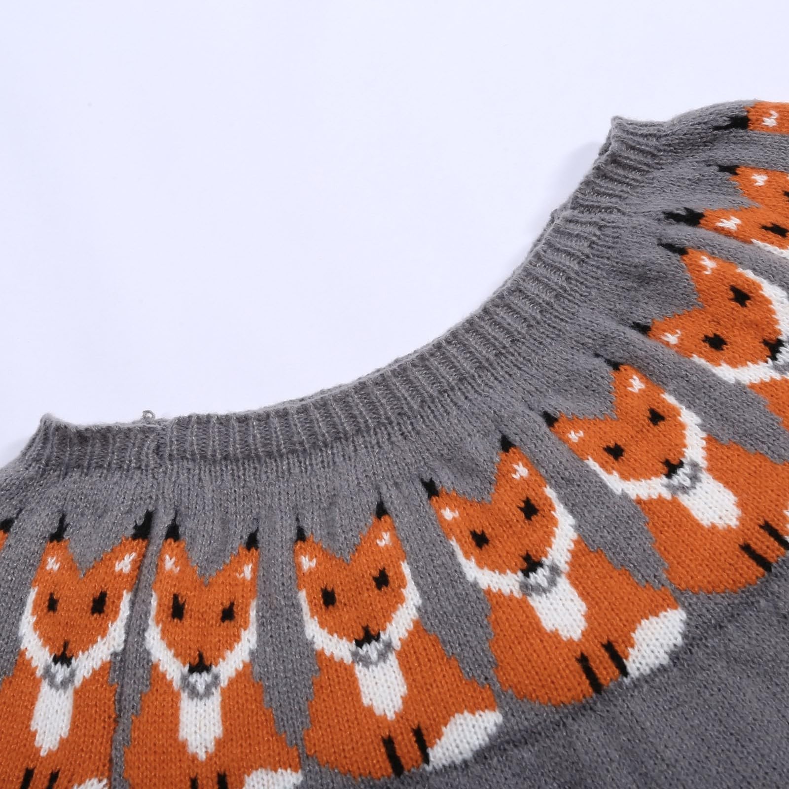 Fair Isle - Maglioni da donna per autunno e inverno, a maniche lunghe, con fantasia, per vacanze e sci, vestibilità ampia, tunica brutta lavorata a maglia, maglioni caldi alla moda da donna, eleganti