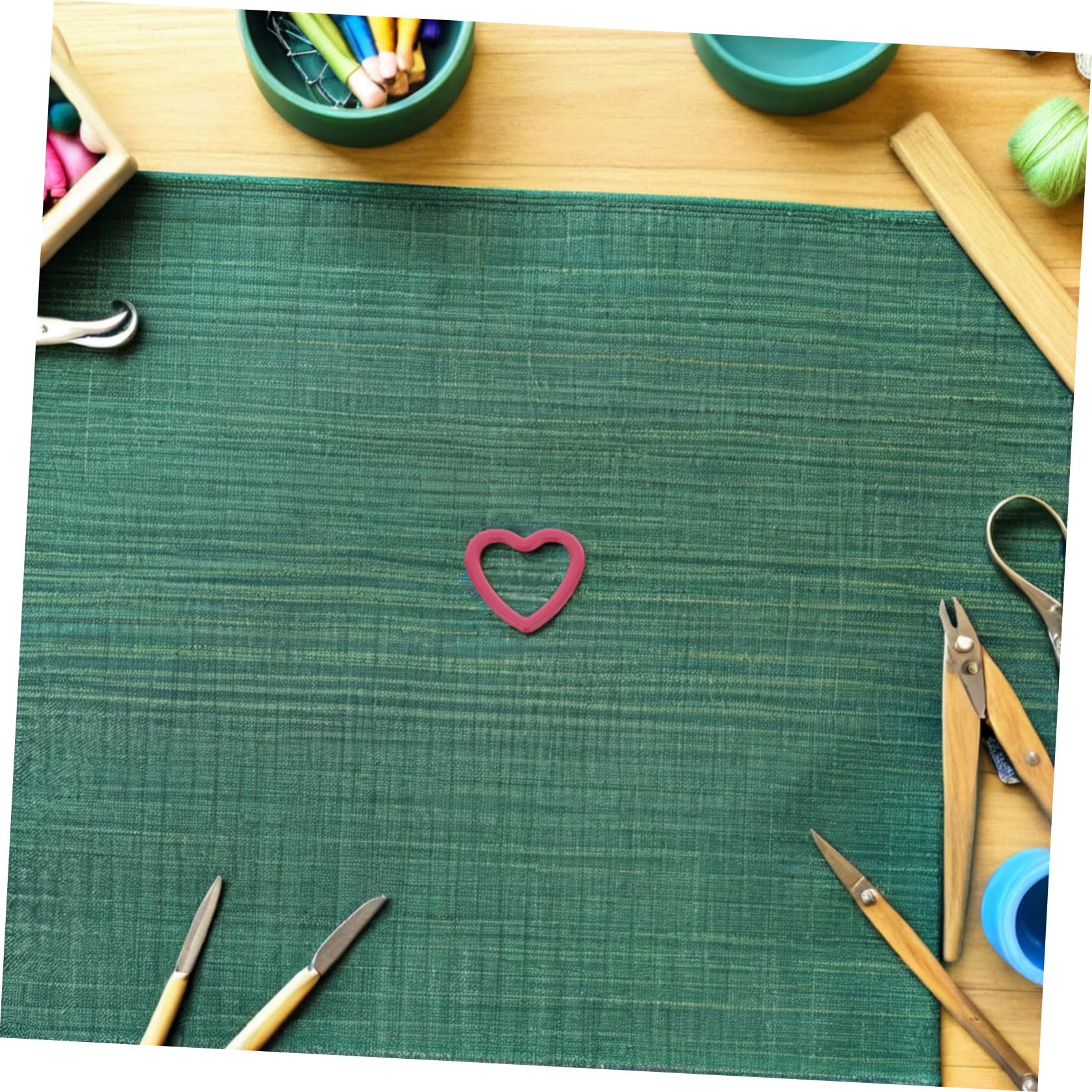 AUTSUPPL 240 Piezas Marcadores de Punto Corazón Metálicos Duraderos para Crochet y Tejer Clips Removibles Bloqueo Fácil para Proyectos DIY Manualidades