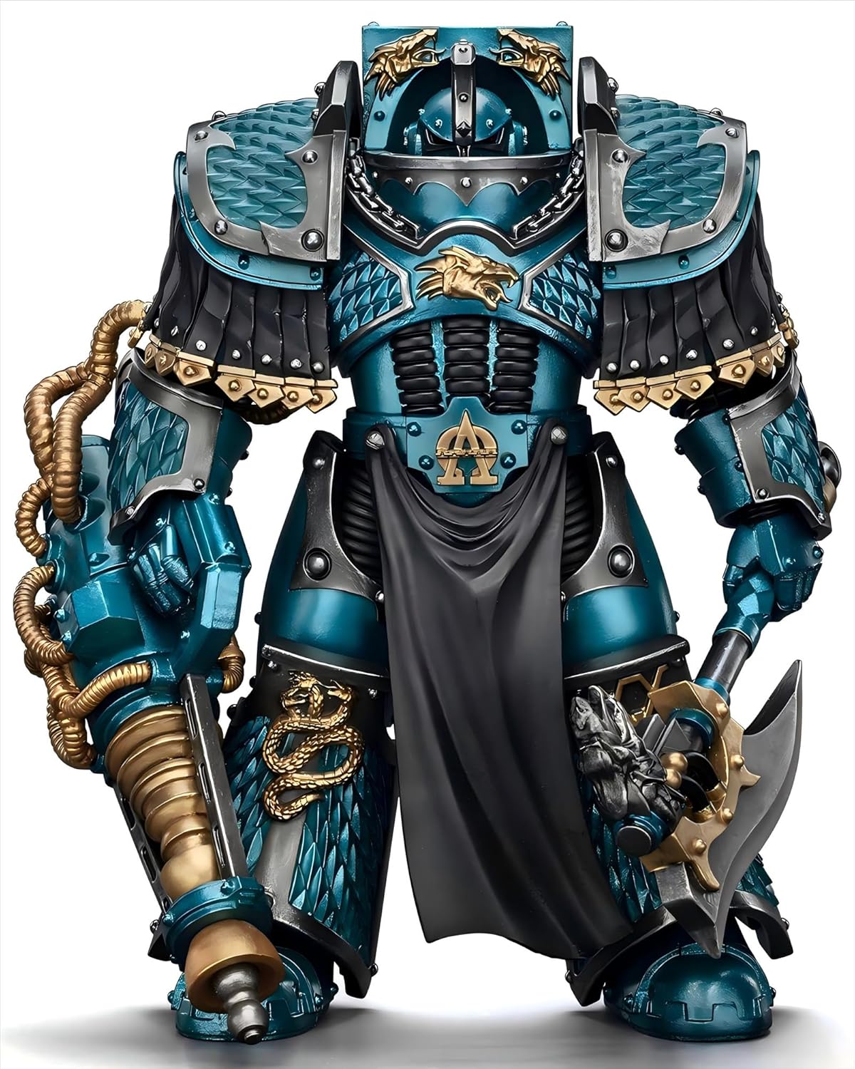 JOYTOY Warhammer 40K 1/18 Scale Action Figure Alpha Legion Lernaean Terminator with Conversion Beam Cannon - Articulated Figurine for Collection & Gifts - JT01284