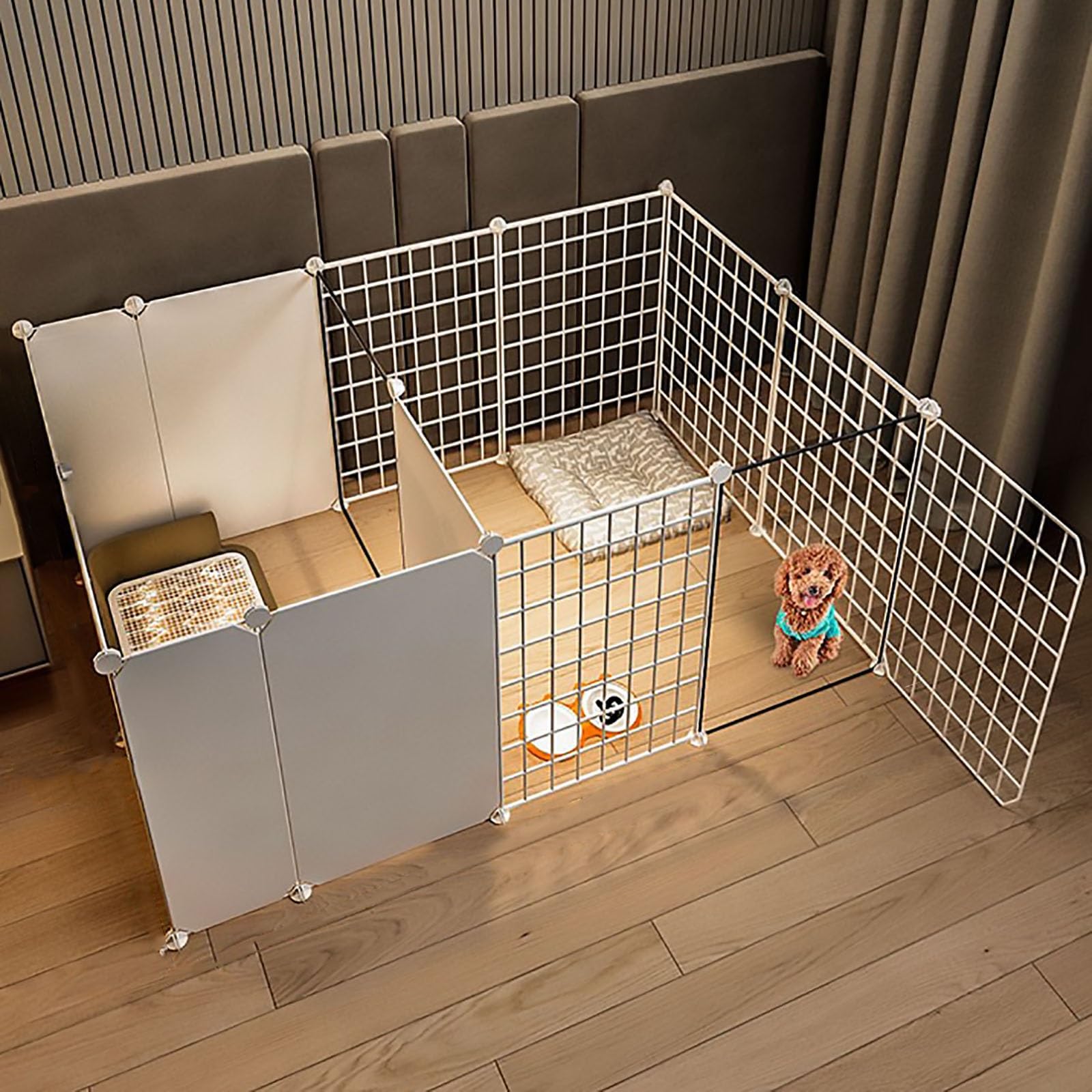 ワンちゃんのお部屋 Amazon | 小型犬用フェンス、犬用ベビーサークル、ワイヤー室内子犬