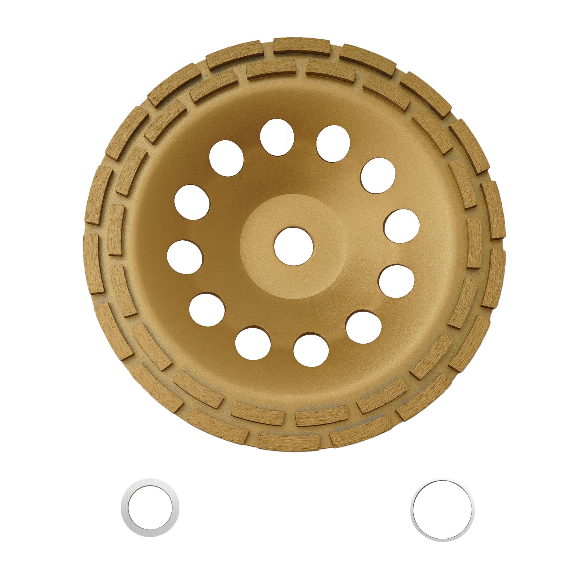 Meule diamant 230 mm - Disque de meulage d'angle pour béton, mur, sol et surface - Qualité industrielle