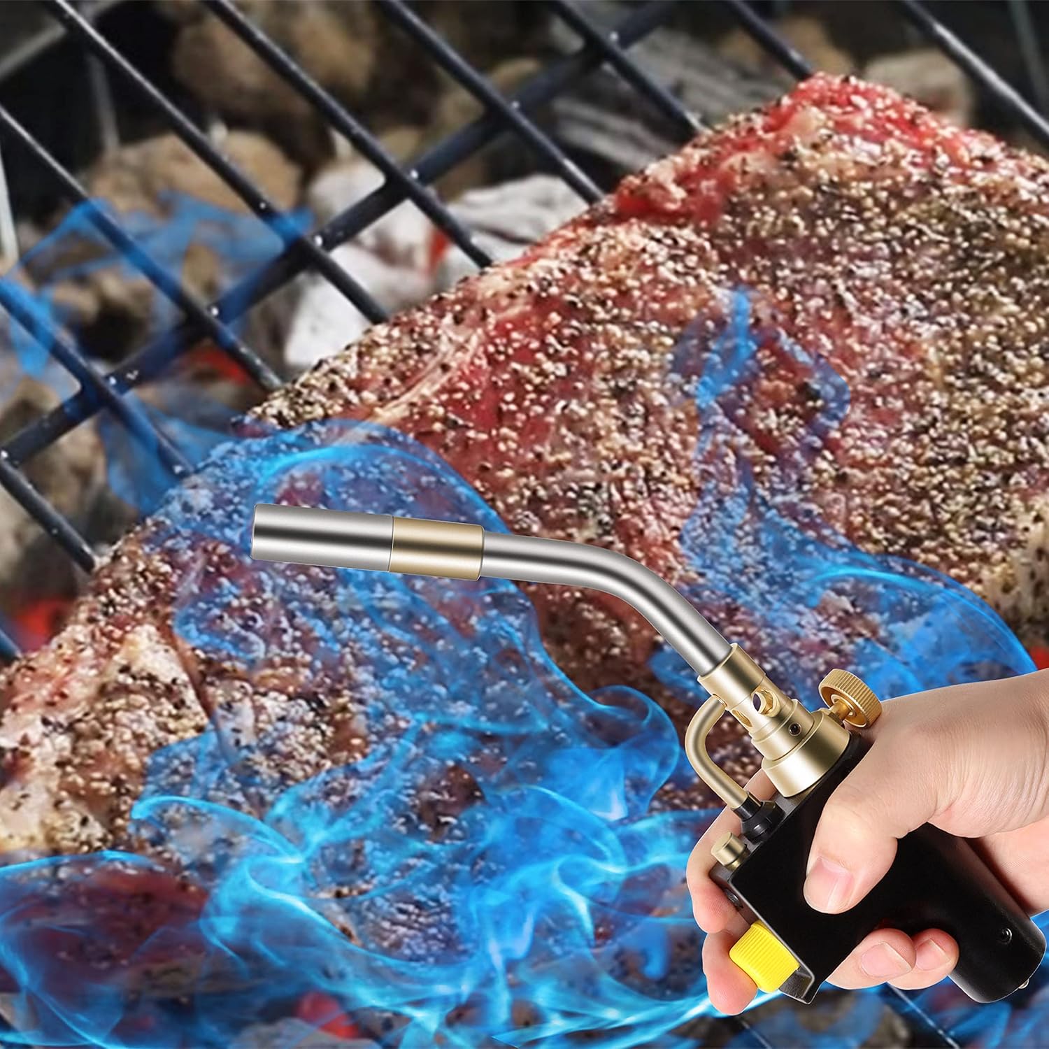 TS8000 Propane Torch Head 2 Pack by Wadoy High Intensity Trigger-Start Soldering Torch Compatible with MAPP/Propane for Soldering, Brazing, Welding, Searing Steak, Map Gas Torch Head