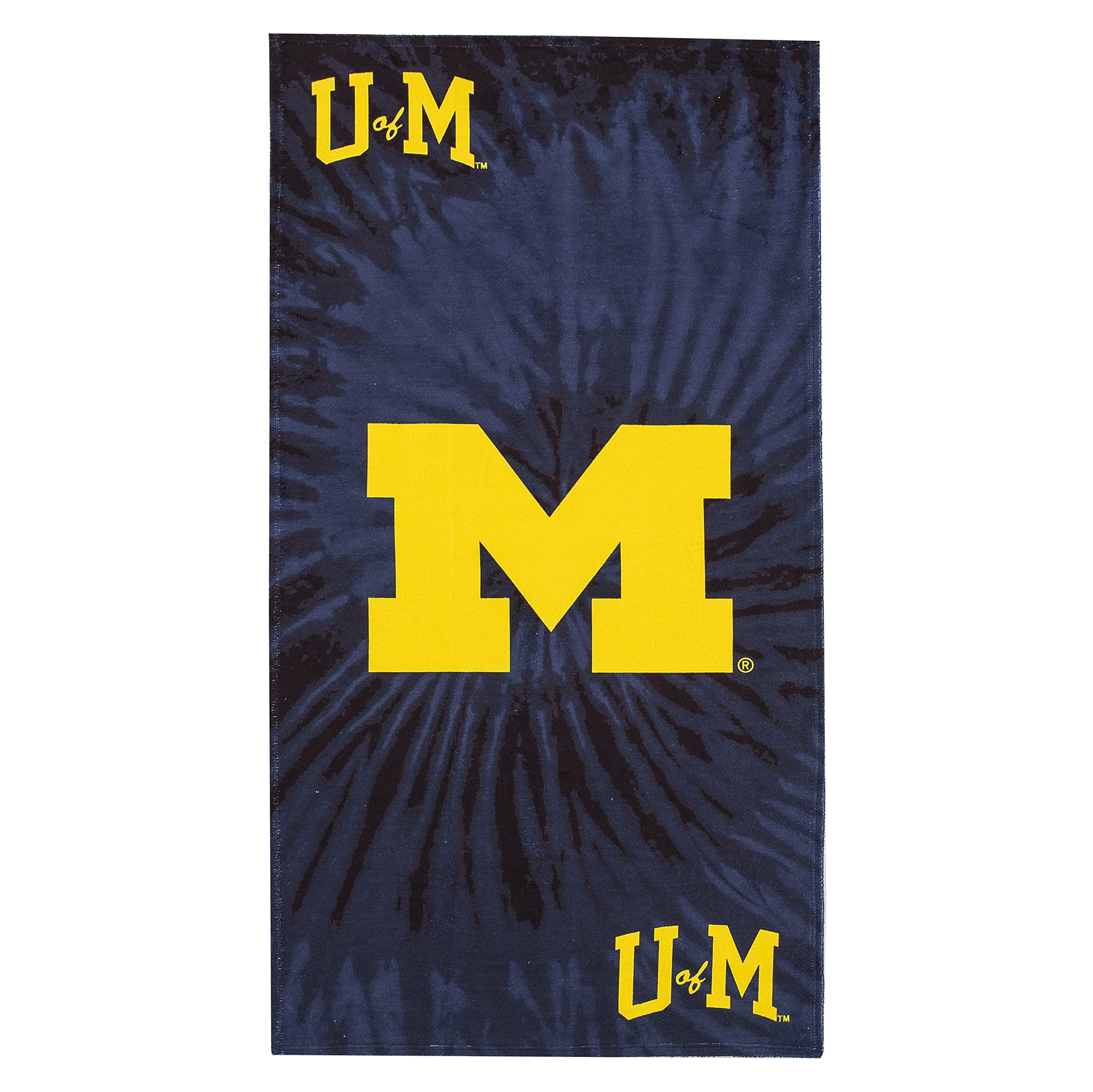 Northwest NCAA Michigan Wolverines Unisex-Adult Beach Towel, 30" x 60", Psychedelic