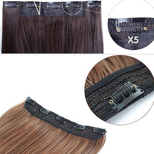 Miniatura 8 de S-noilite - Extensiones de pelo sintético para niñas y mujeres, 5 clips