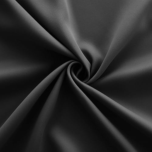 Miniatura 7 de KOUFALL Paquete de cortinas opacas negras para oscurecer la habitación y cortinas transparentes para sala de estar y dormitorio