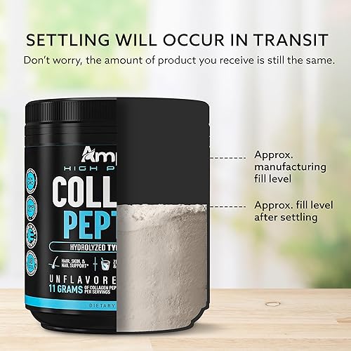 Miniatura 9 de Polvo de péptidos de colágeno múltiple + suplemento de hierba de cabra cachonda, colágeno tipo I y III para cabello, piel, articulaciones + mezcla