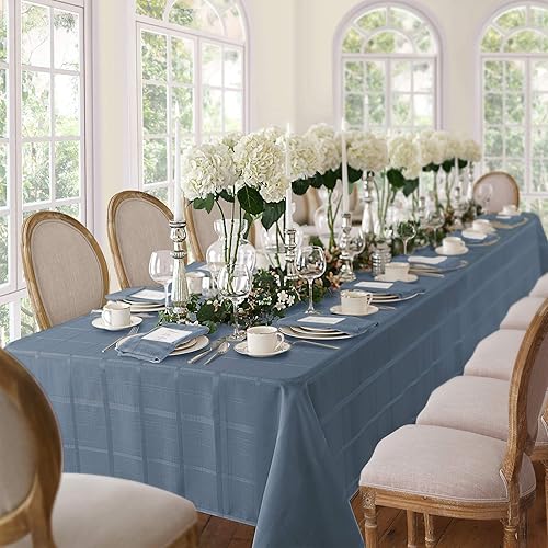 Miniatura 2 de Manteles de tela Newbridge resistentes a la suciedad, no necesita planchado, a cuadros elegantes