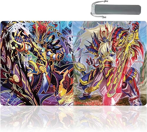 Vista 46 de ygo playmat Duel Mat - Tapete de goma para juegos de cartas de 23.6 x 13.7 pulgadas (A-Bao A Qu) A-bao a Qu,Ominous Omen,Alma espada