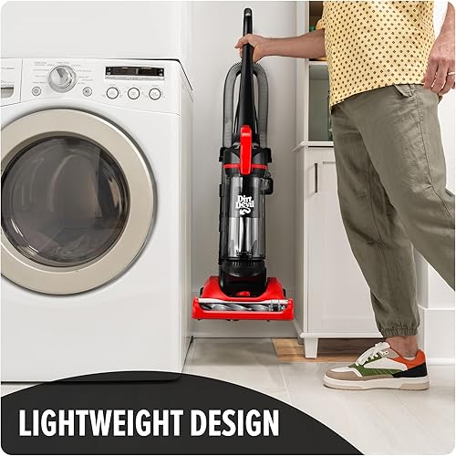 Miniatura 6 de Dirt Devil Aspiradora vertical multisuperficie sin bolsa para alfombras y suelos duros, potente, ligero, con cable para uso doméstico