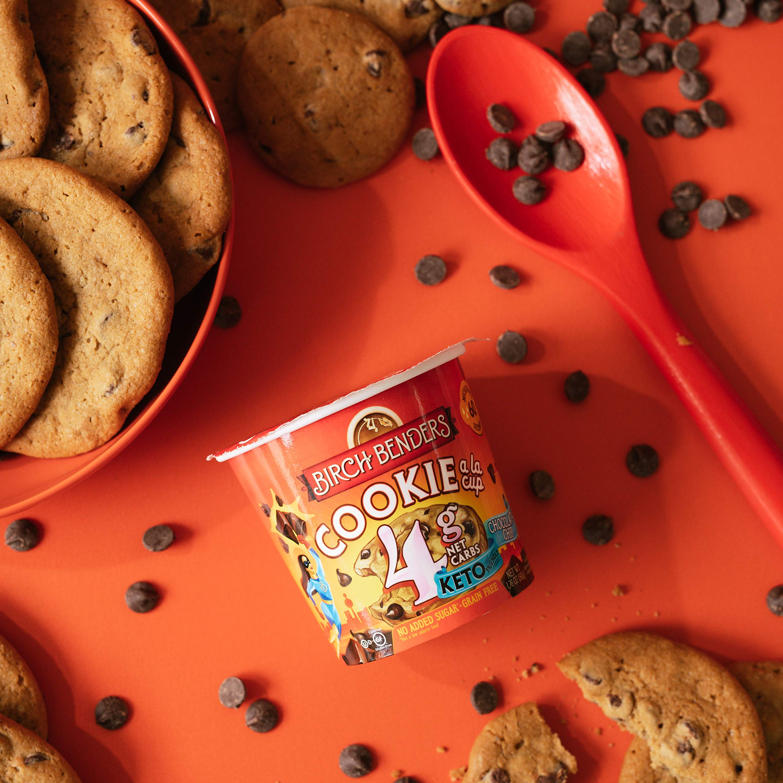 Buy Chocolate Chip Cookie Mug Cake Cups by Birch Benders, Keto Dessert