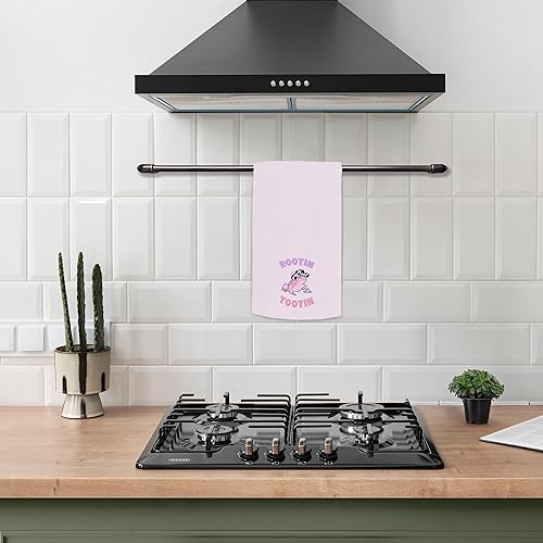 Miniatura 3 de Toallas de cocina y paños de cocina de 16 x 24 pulgadas, diseño de rana vaquera occidental con sombrero estampado de vaca, toalla de cocina y