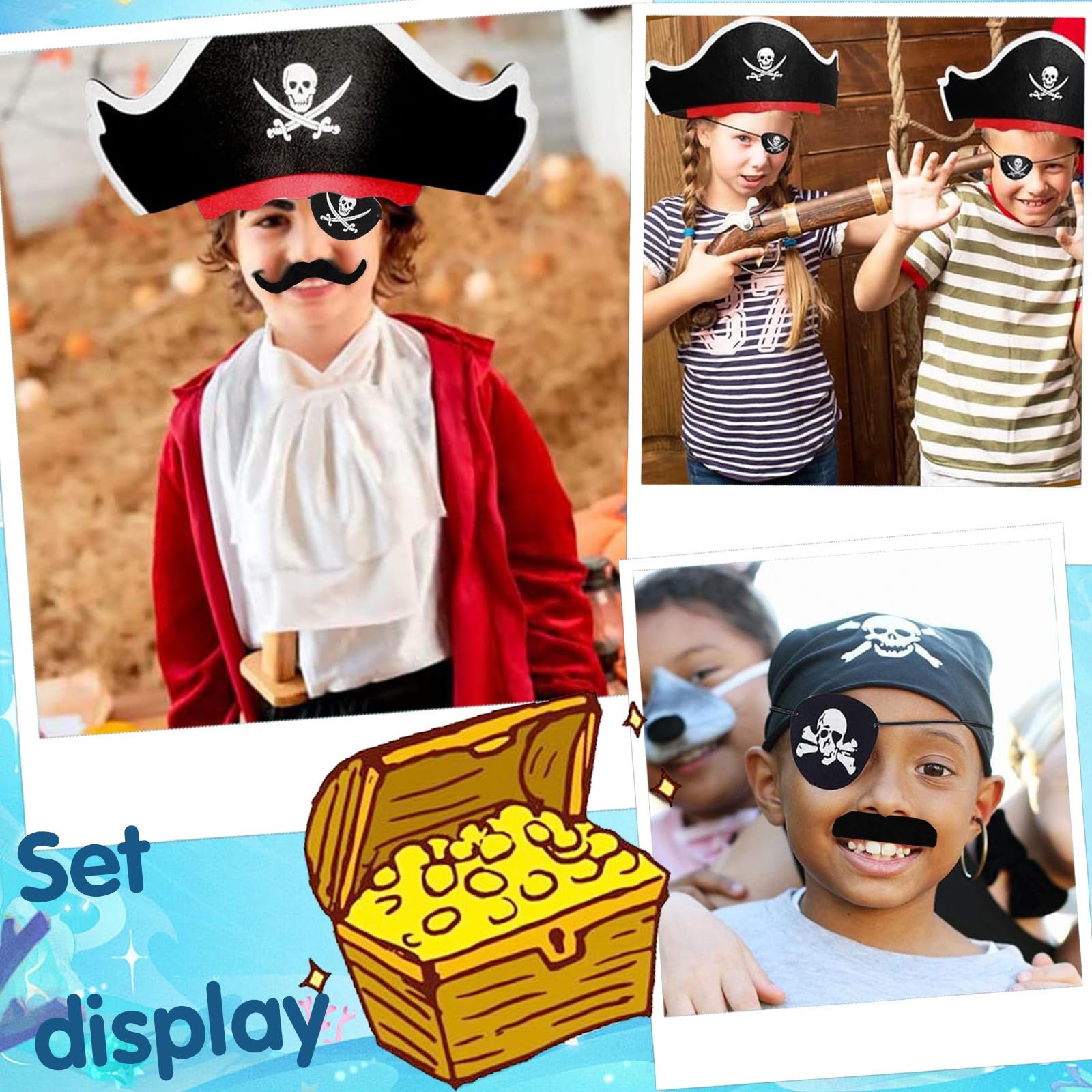 Piratenhoed met hoofdband | Stoere accessoire voor piraten