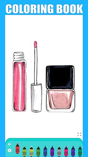 Sweet Beauty & Make up Coloring For Girls