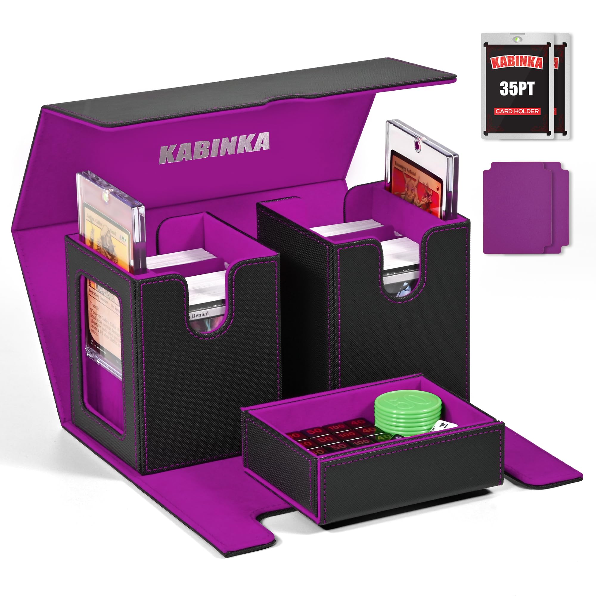 Amazon.com: Kabinka Deck Box for MTG with Commander Display, 3 in