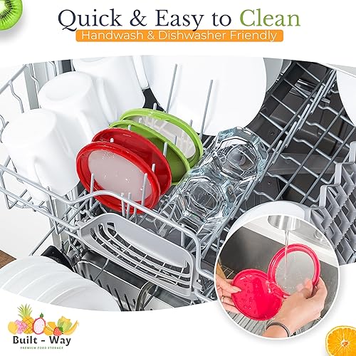 Vista 4 de Contenedores de almacenamiento de frutas para refrigerador Almacenamiento de frutas y verduras y almacenamiento de productos Contenedores