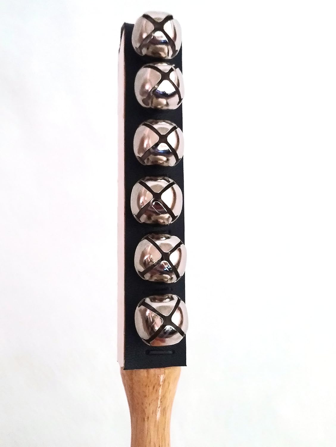 12 Bell Jingle Sleigh Bell with Wooden Handle : Musical Instruments