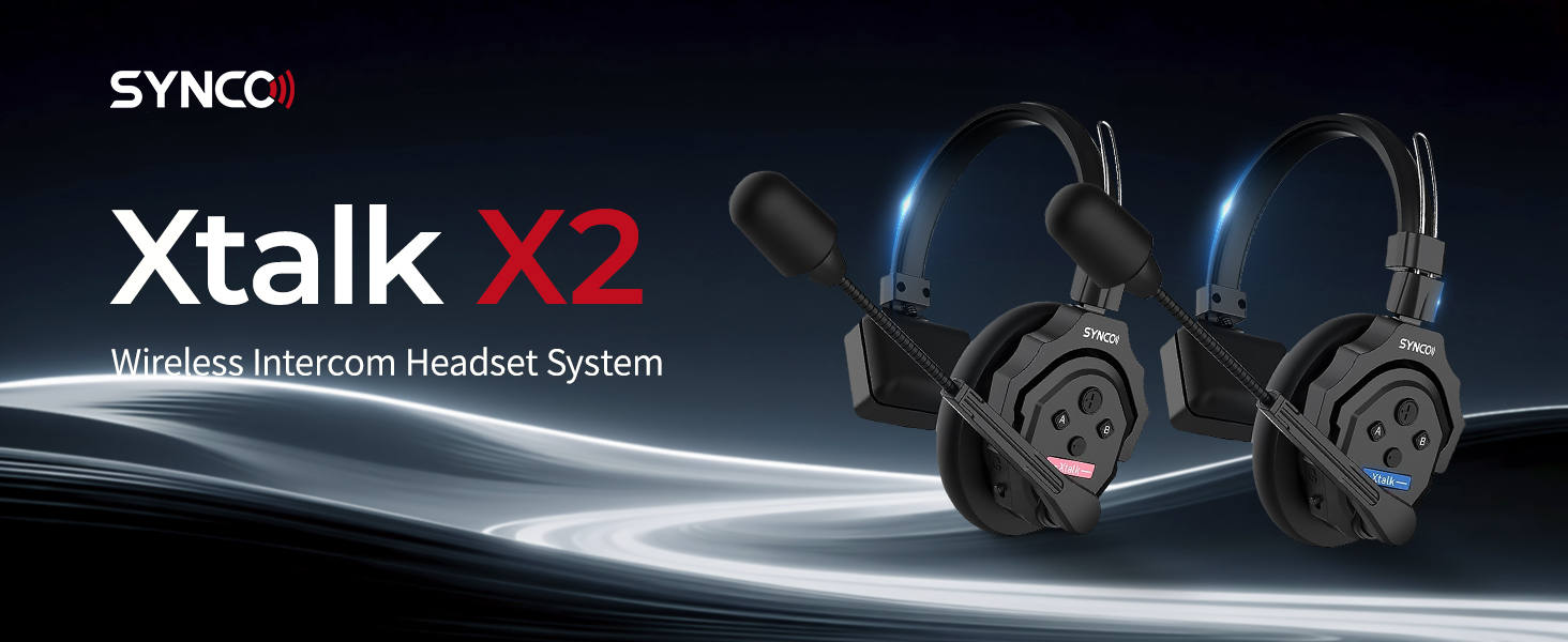 Amazon.com: SYNCO XTalk X2 2.4GHz Wireless Intercom Headset System