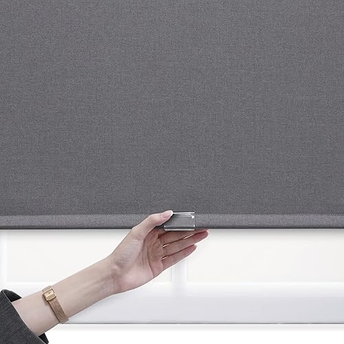 Miniatura 5 de DEZ FURNISHINGS 3VGR290720 FreeStop - Persiana enrollable, 29 pulgadas de ancho x 72 pulgadas de alto, gris