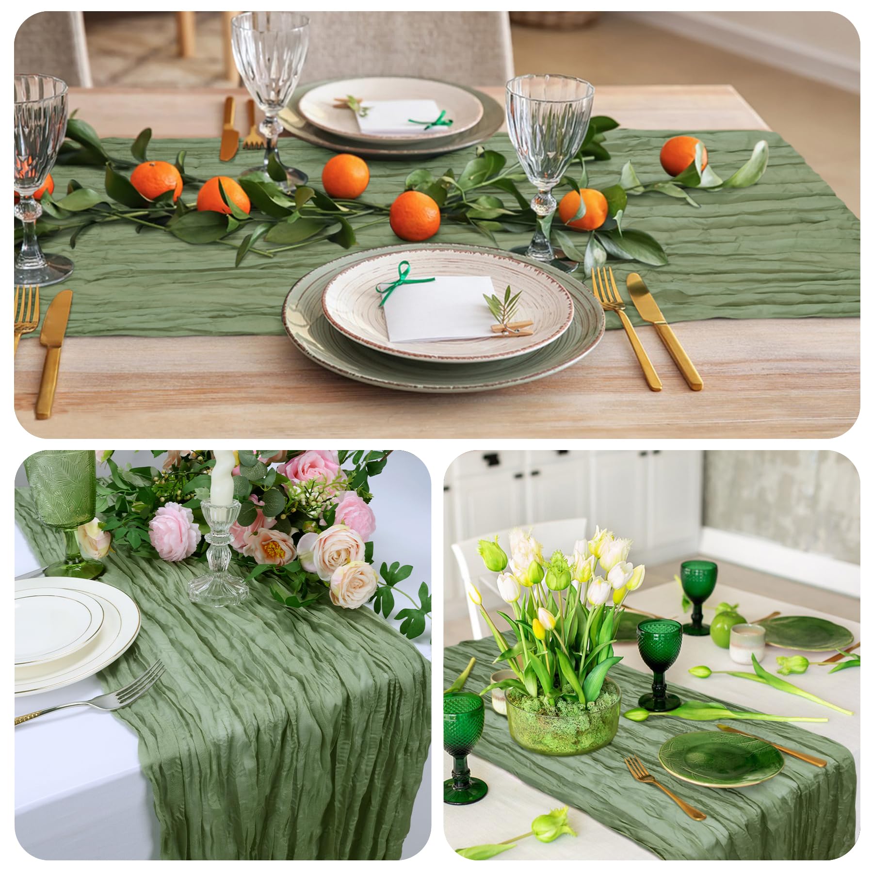 Gaze-Tischläufer Für Hochzeiten & Partys – 3 M Lang, 89 Cm Breit, 2 Stück, Boho-Design In Altrosa