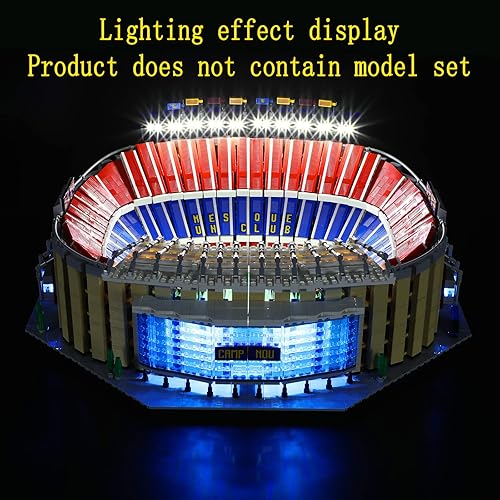 Miniatura 4 de Kit de luces LED compatible con Lego Camp NOU  FC Barcelona  Juego de iluminación para modelo Creator 10284 (modelo no incluido)