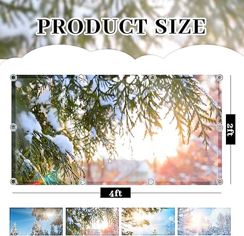 Vista 14 de ROCEEI Paquete de 4 cubiertas de luz fluorescente para luces de techo, 4 x 2 pies, cubiertas magnéticas de luz para aula, oficina, hogar, escuela