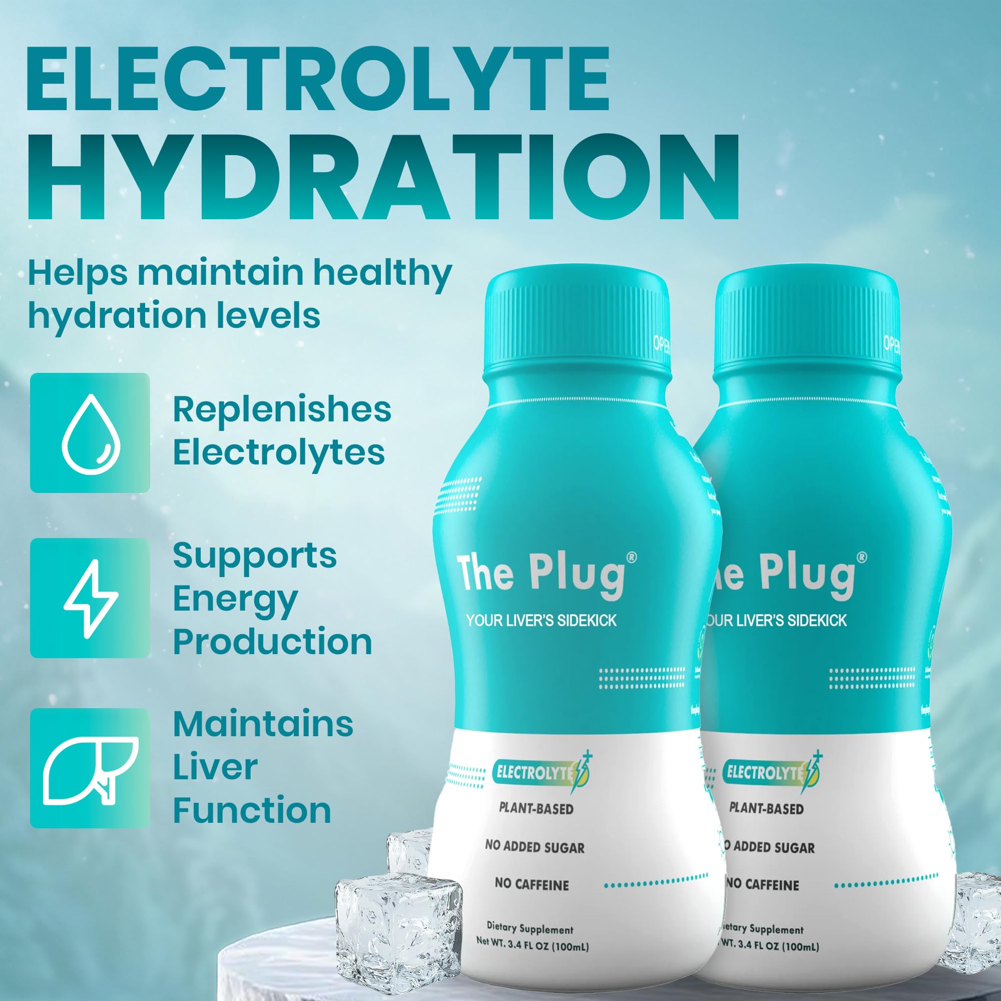 The Plug Liver Cleanse Detox & Repair Drink - Plant Based Herbal Electrolyte Drink for Liver Support & Health, Bloating Relief, Restore Antioxidants & Minerals | Liver Complex Energy Drink (6-Pack) — Amazon image 6
