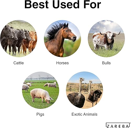 Miniatura 5 de Zareba HDW1320YA-Z - Alambre de polietileno de aluminio resistente Sure Shock, fibra de vidrio recubierta de PVC y línea de valla eléctrica