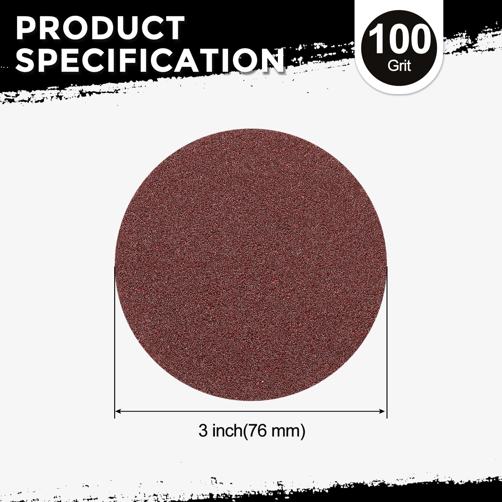 100 Sanding Discs 3 Inch 100 Grit - Kozelo -2
