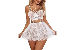 Women's White Lace Babydoll: Perfect for Sleep or Seduction
