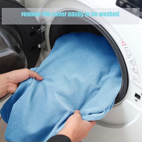 Miniatura 11 de Funda para puf de almacenamiento de animales de peluche (sin relleno), lavable, ultra suave, para organizar juguetes de peluche o textiles, puf para